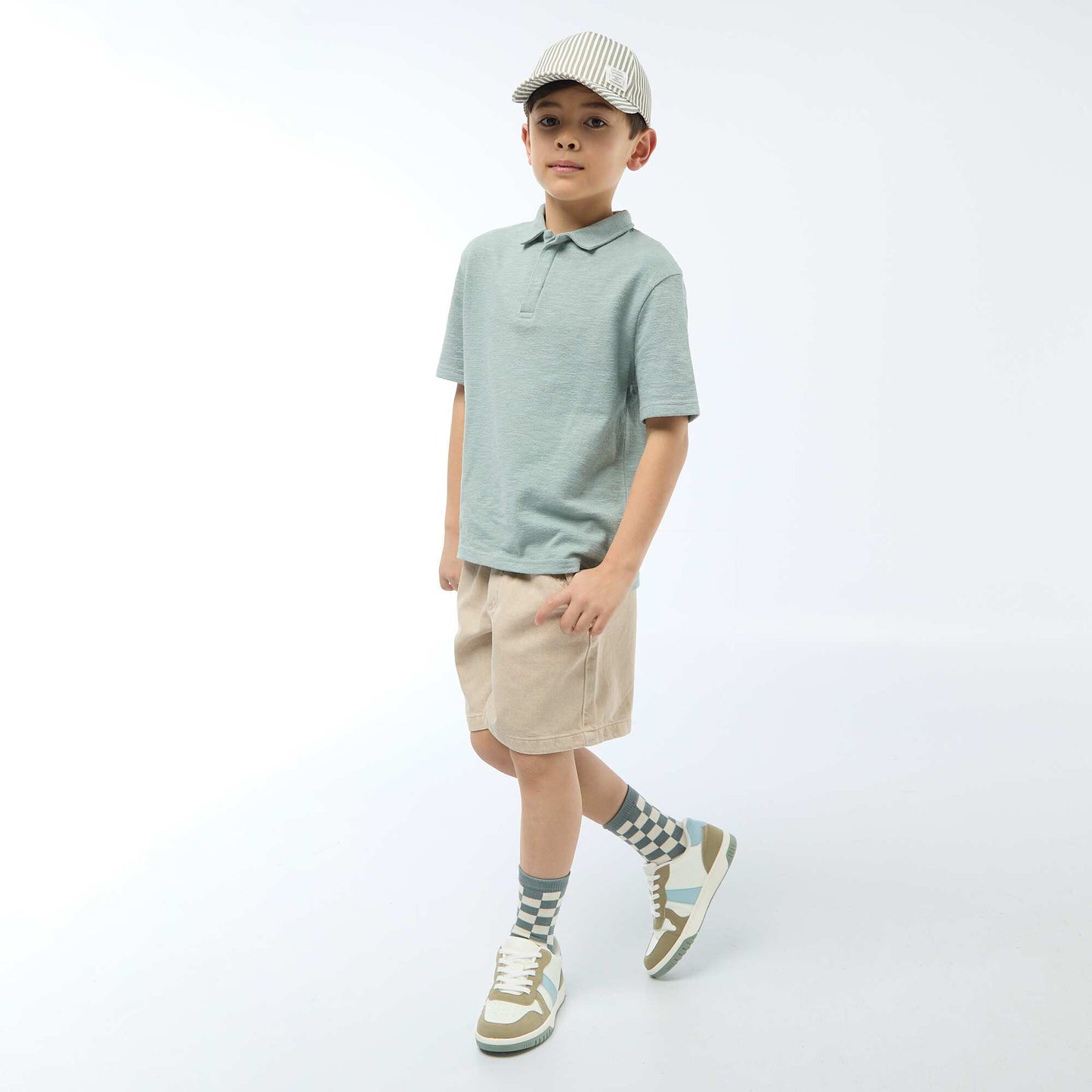 Twill Bermuda Shorts BEIGE