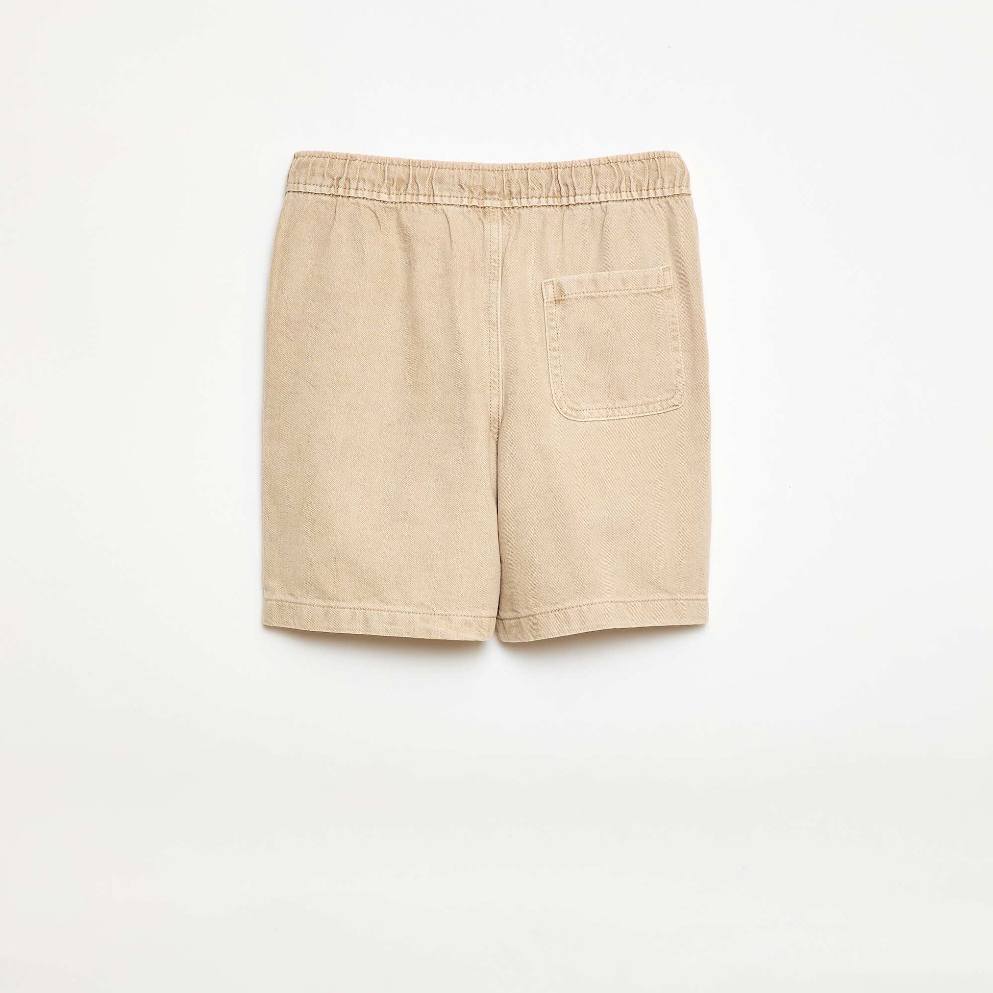 Twill Bermuda Shorts BEIGE