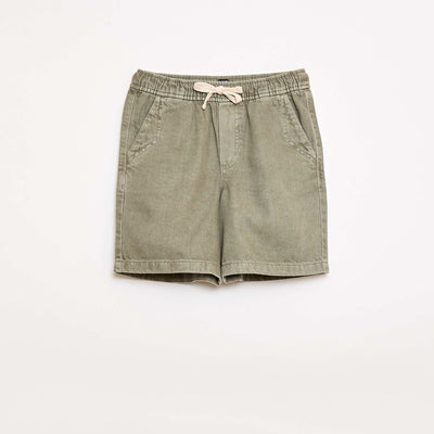 Twill Bermuda Shorts GREEN