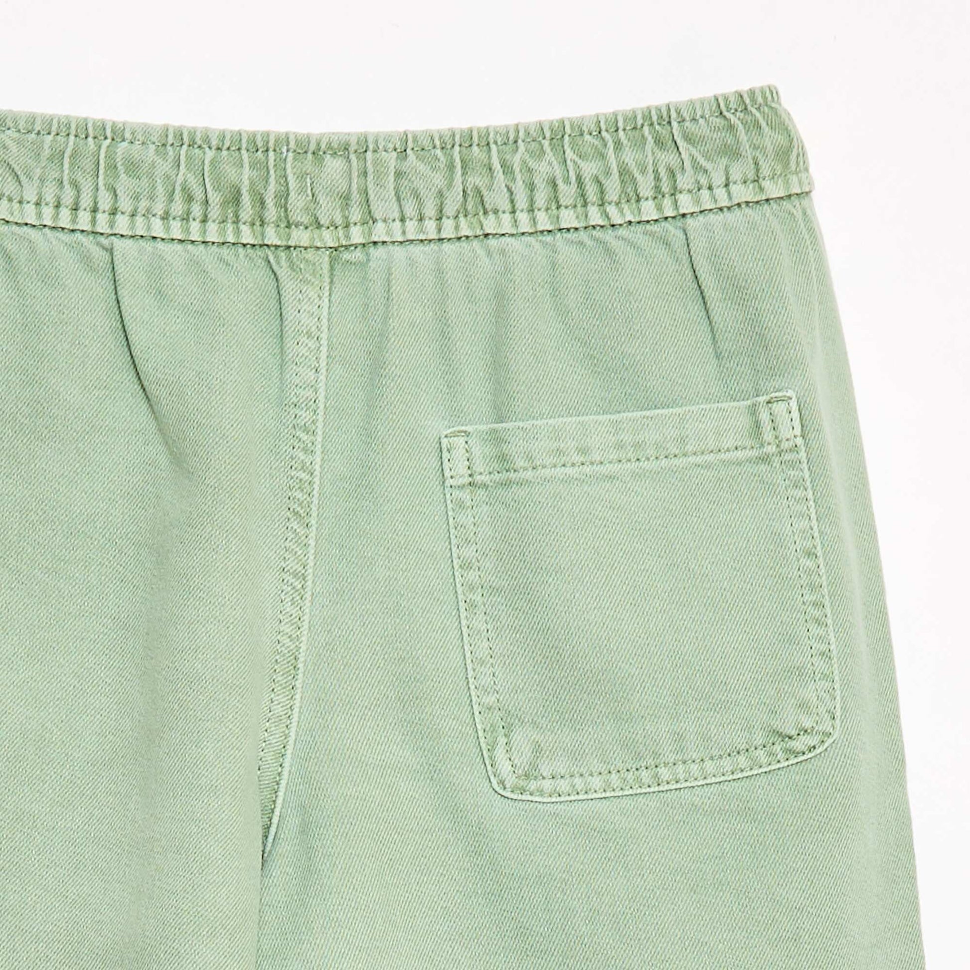 Twill Bermuda Shorts GREEN