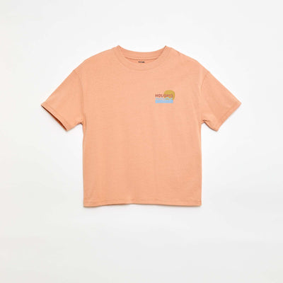 Oversized printed T-shirt PINK