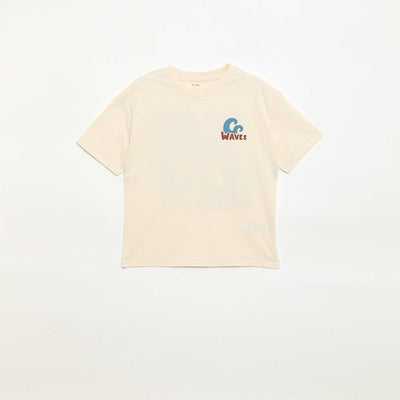 Oversized printed T-shirt ECRU