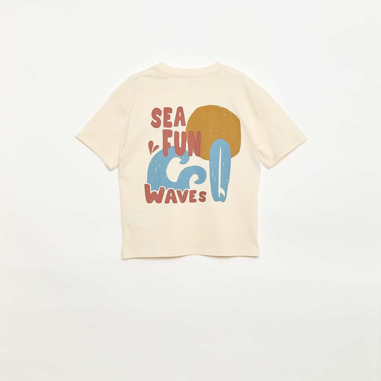 Oversized printed T-shirt ECRU