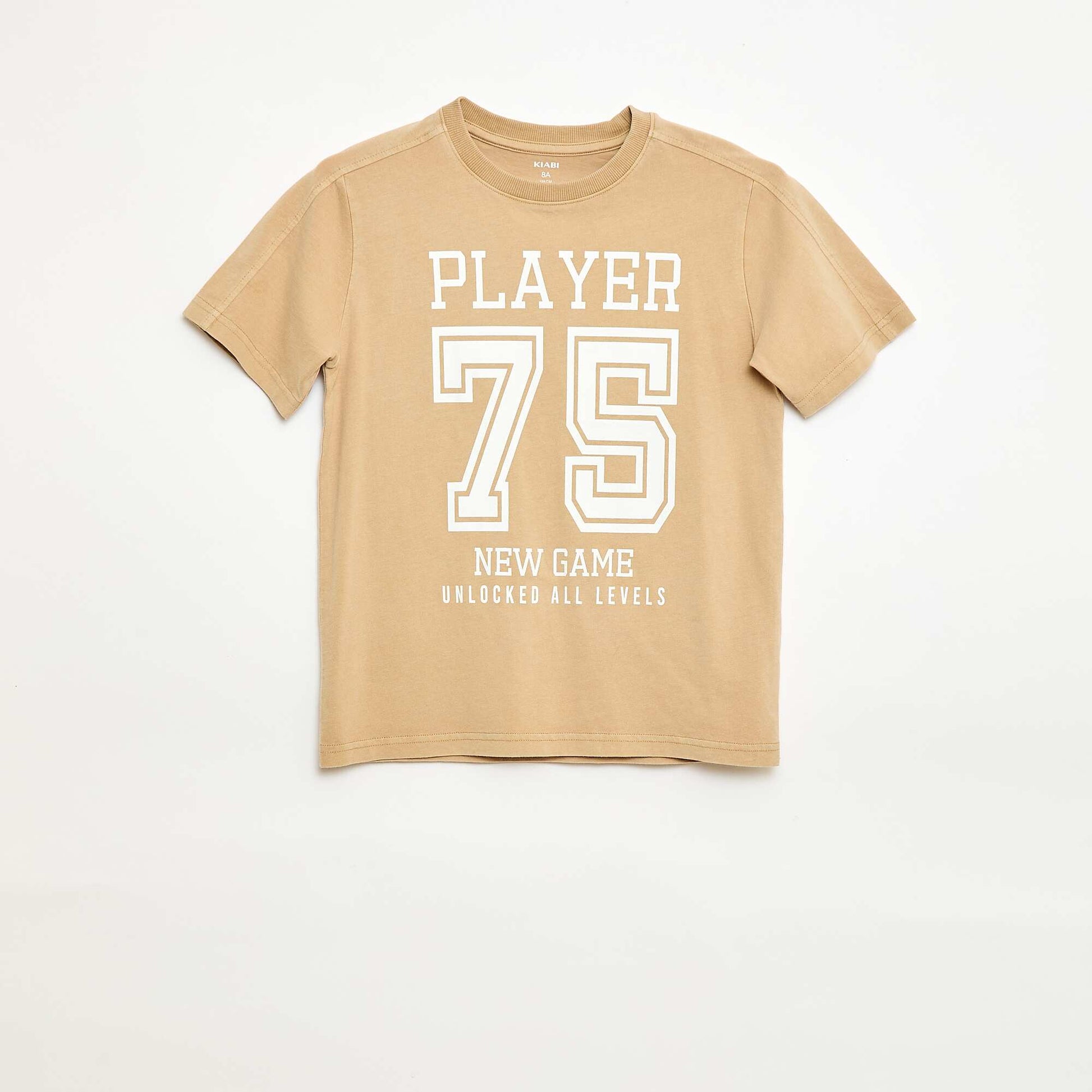 Basketball-Inspired T-Shirt BEIGE