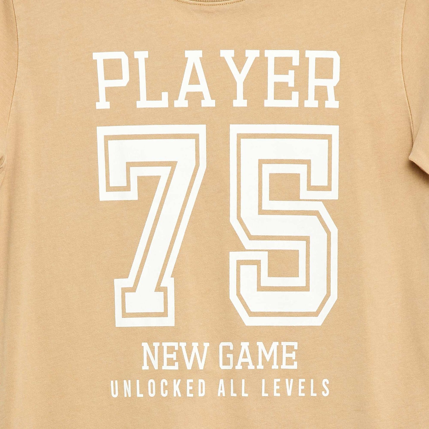 Basketball-Inspired T-Shirt BEIGE