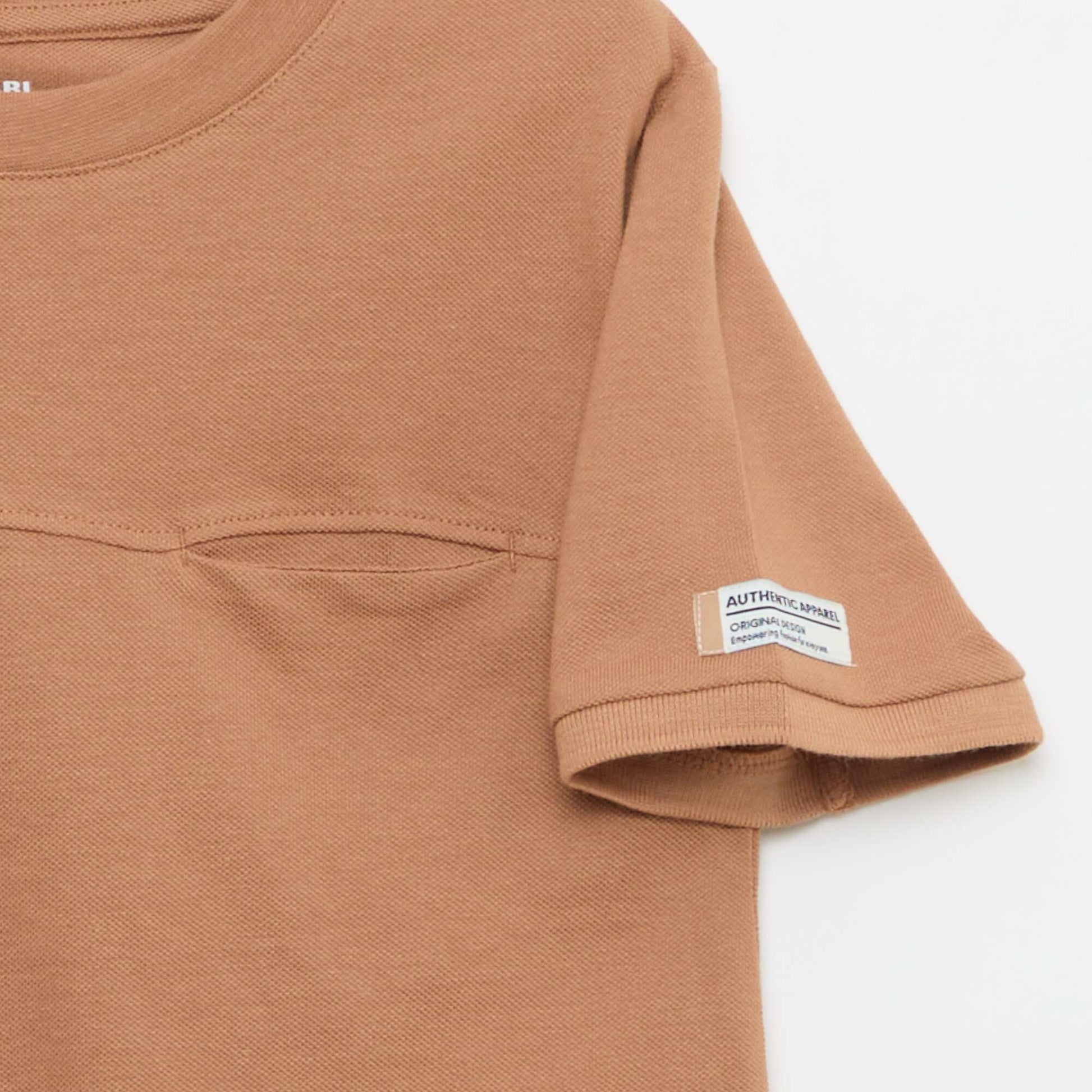 Short-sleeved Piqué Cotton T-shirt WHITE