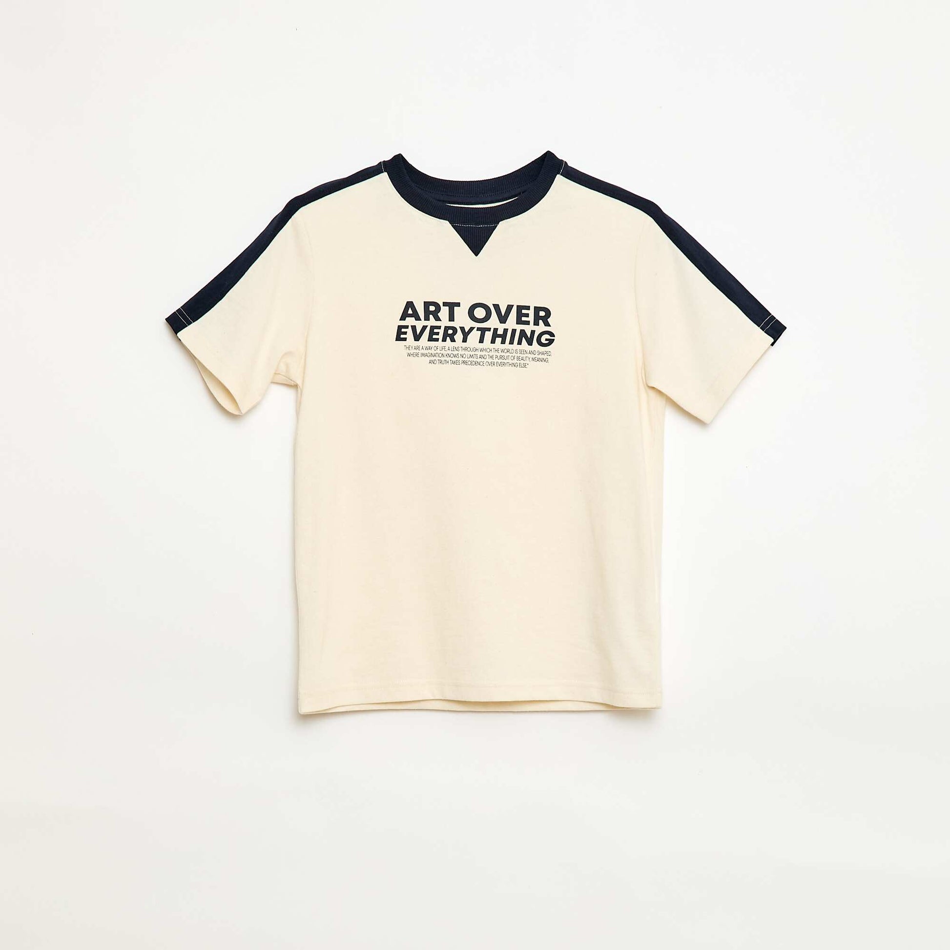 Message Print T-shirt WHITE