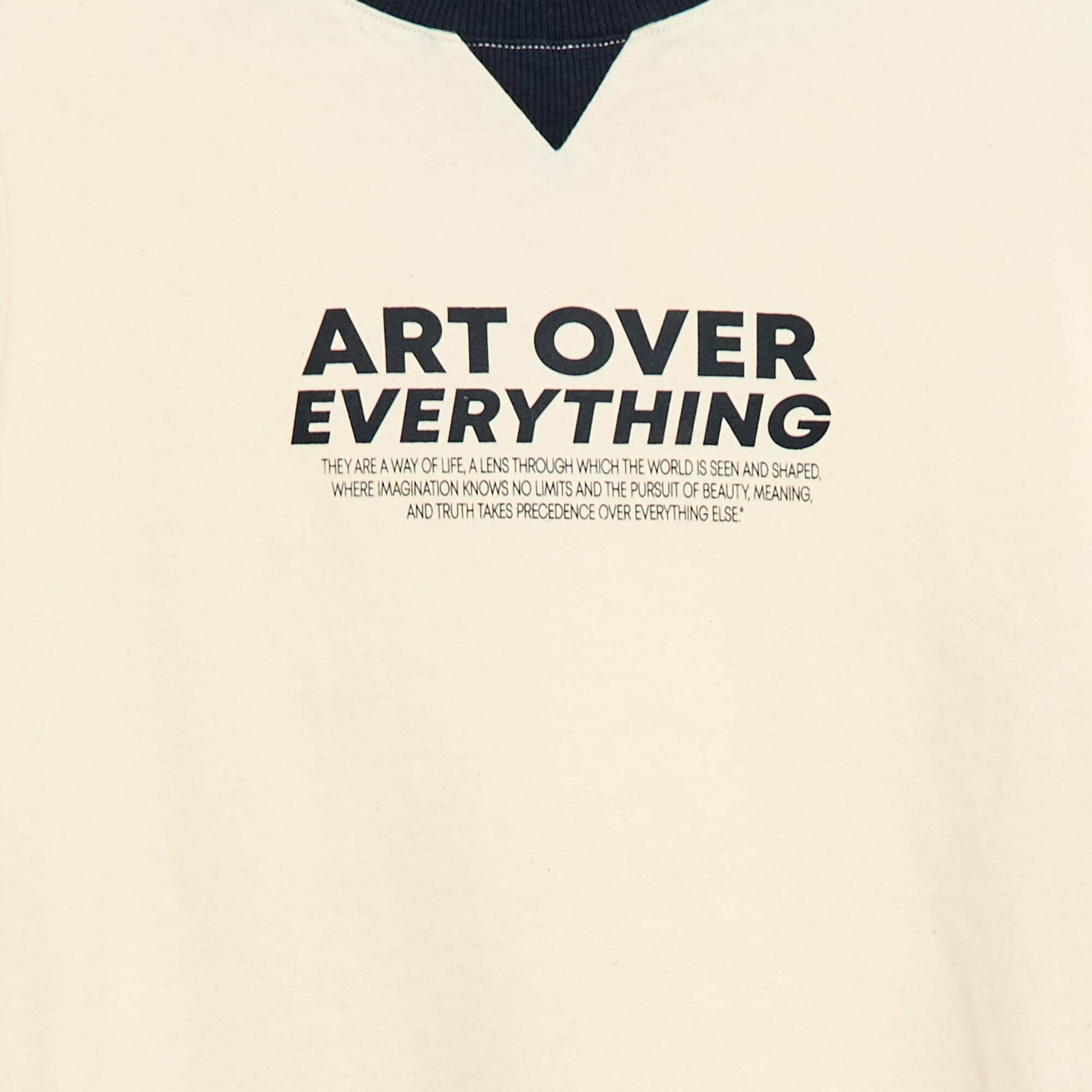 Message Print T-shirt WHITE