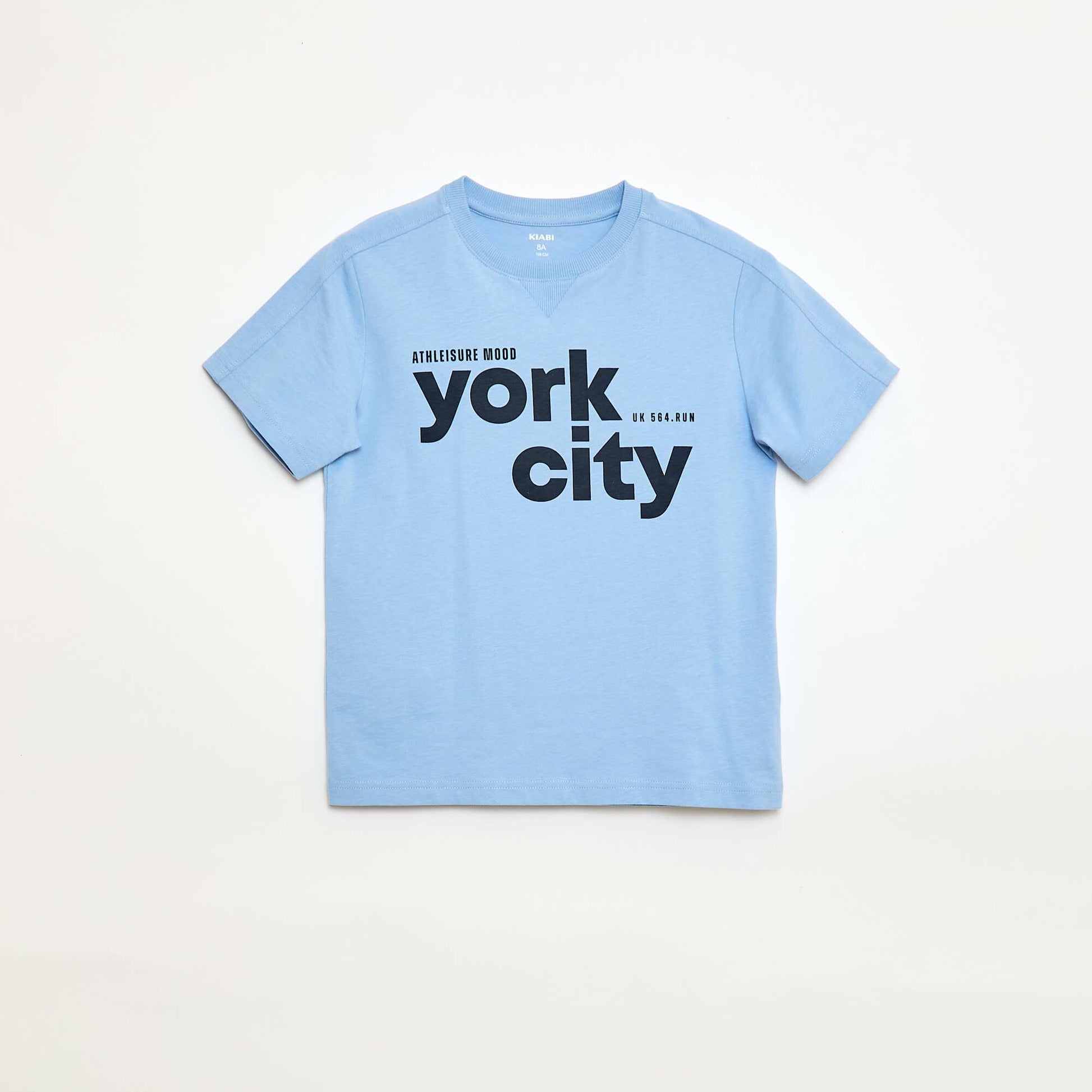Message Print T-shirt BLUE