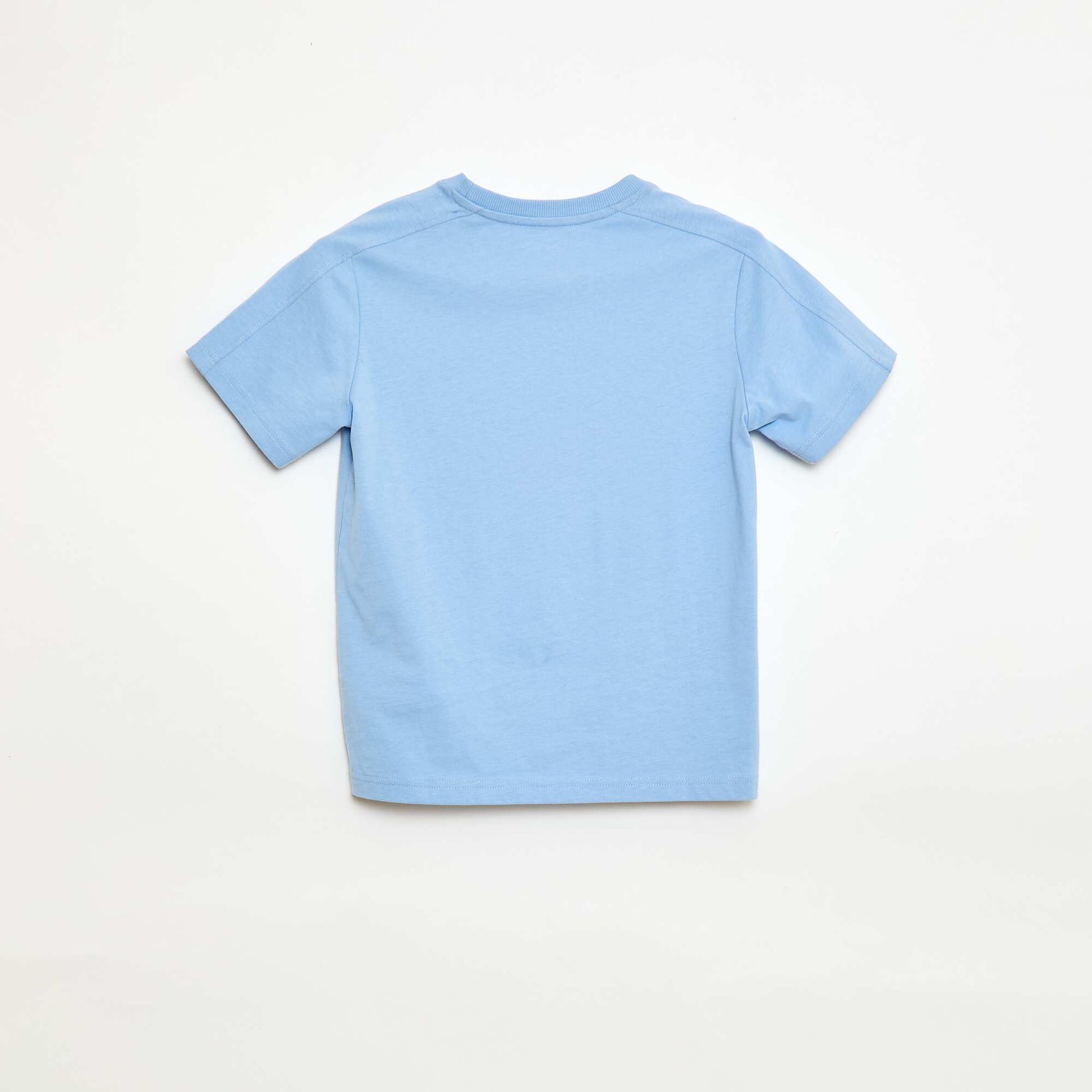 Message Print T-shirt BLUE