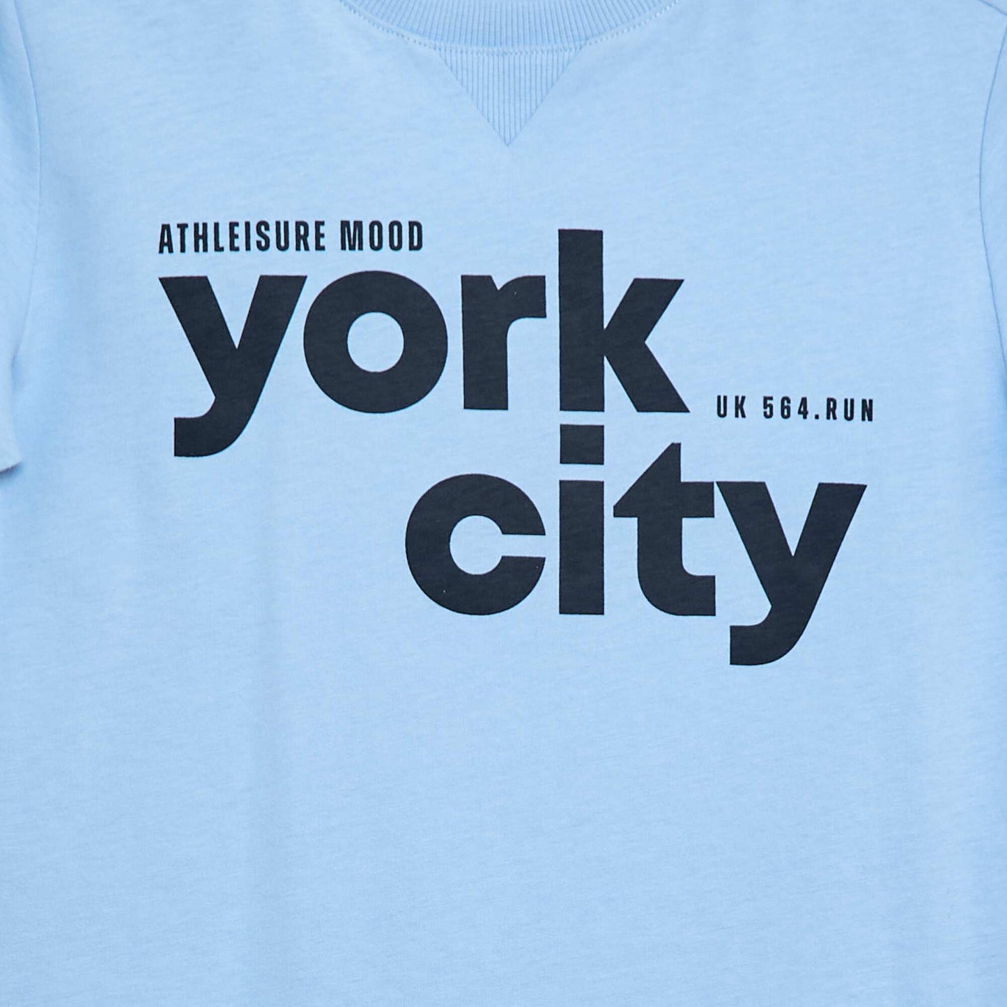 Message Print T-shirt BLUE