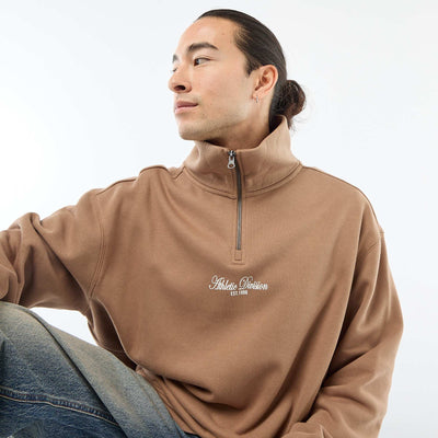 Fleece Trucker Sweatshirt BROWN