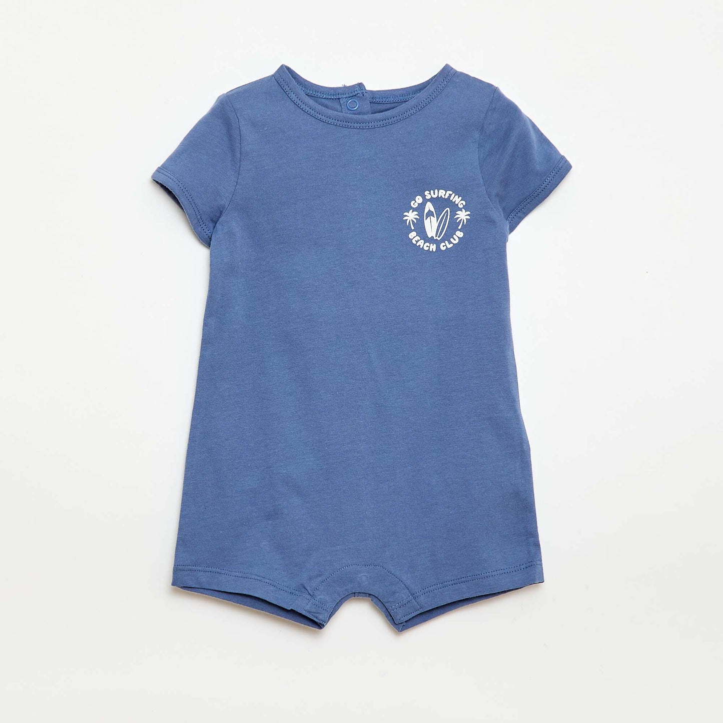 2-Pack of Short Jersey Rompers BLUE