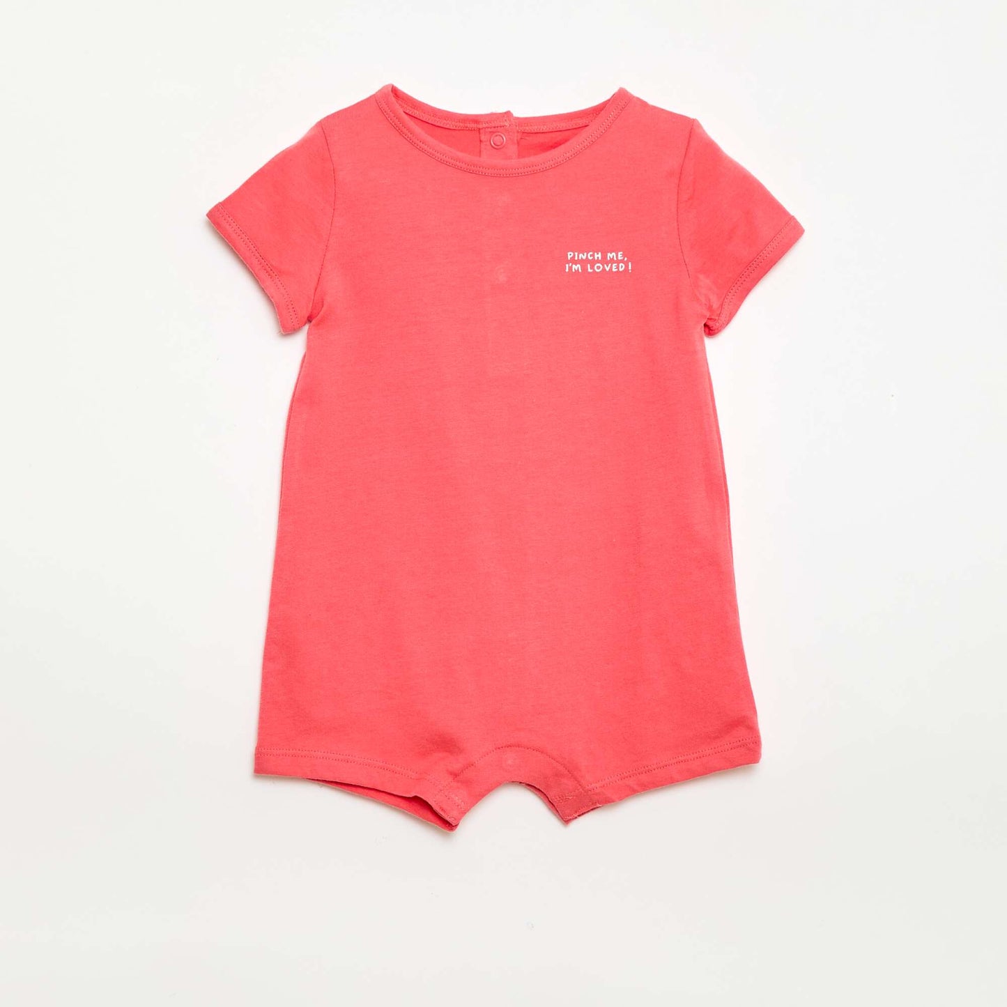 2-Pack of Short Jersey Rompers WHITE