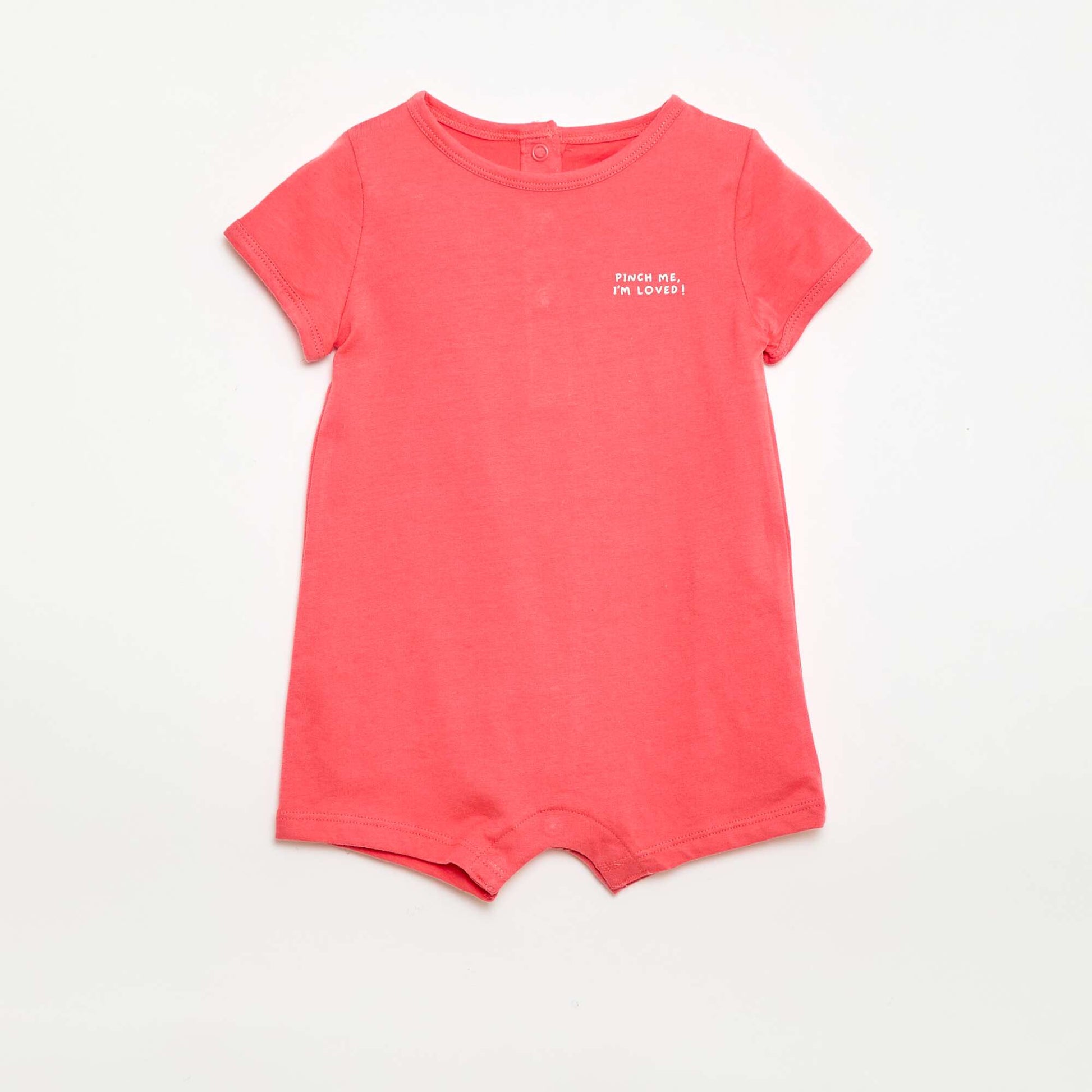 2-Pack of Short Jersey Rompers WHITE