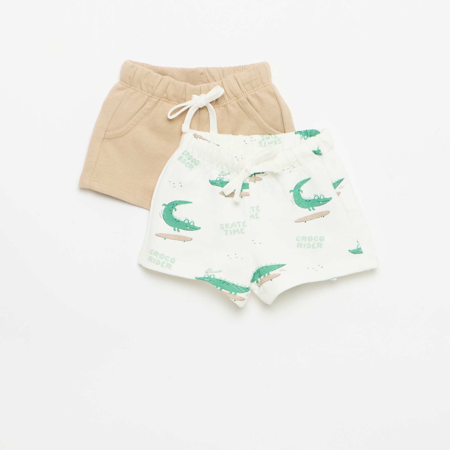 Pack of 2 shorts CAMEL