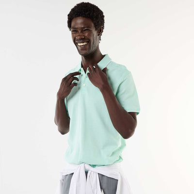 Polo Shirt with Chest Embroidery GREEN