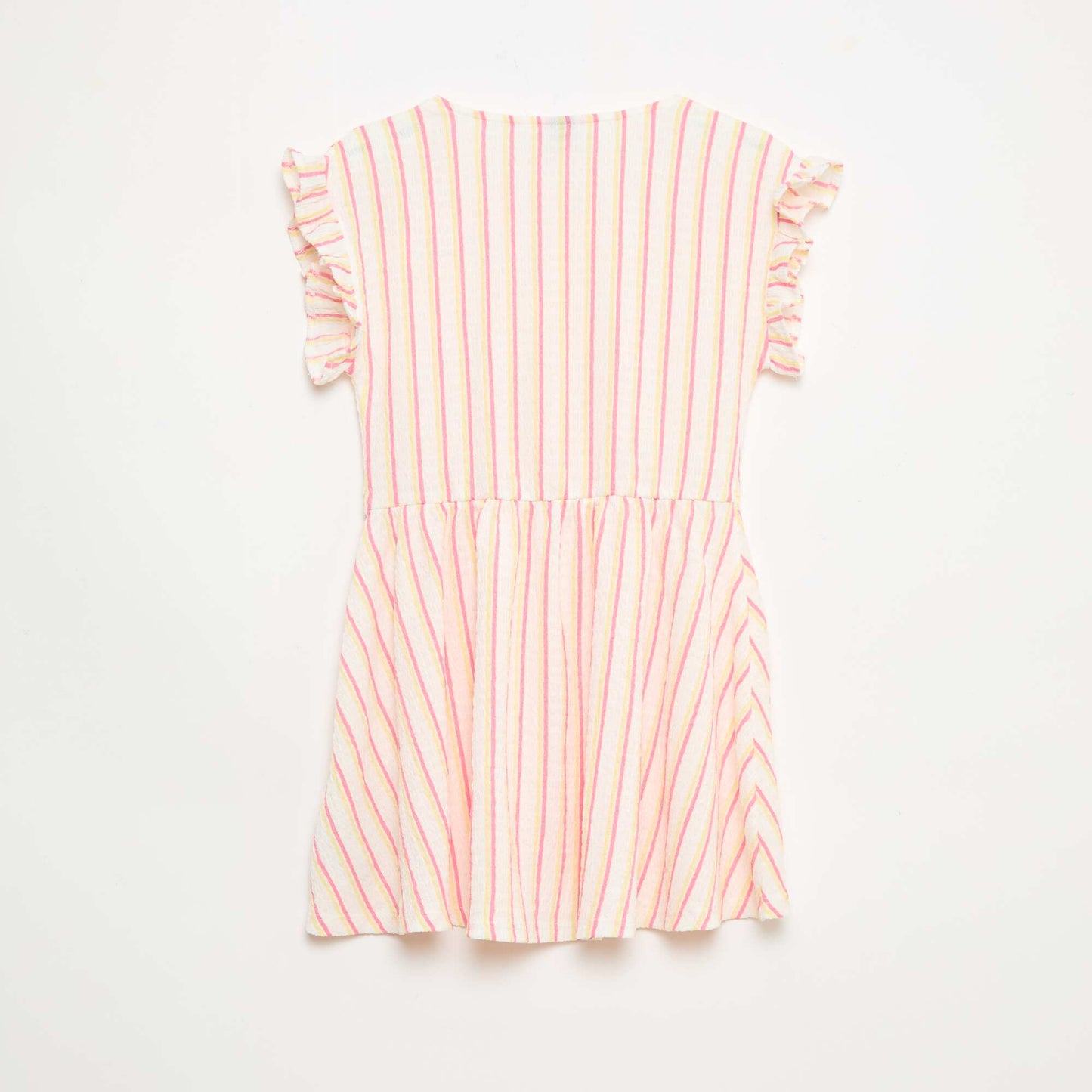 Textured Knit Button-Front Dress BEIGE