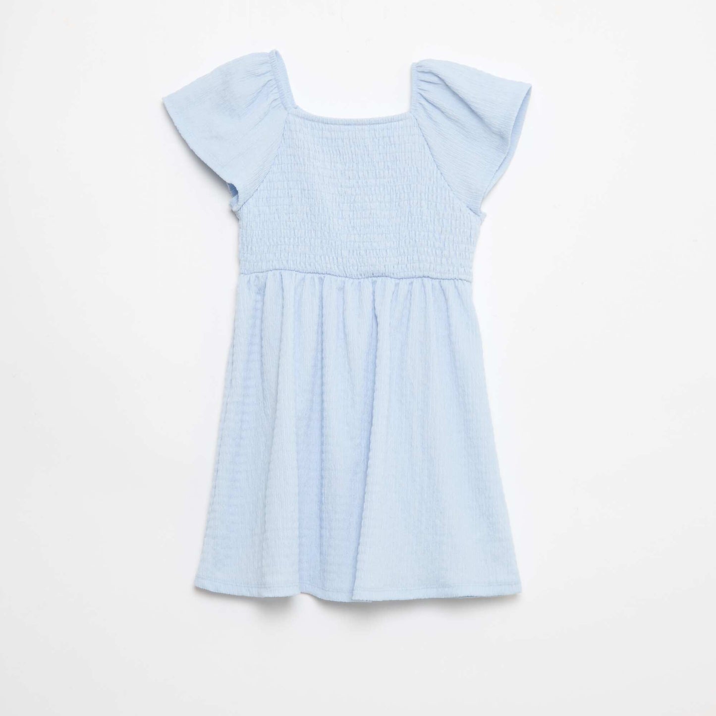 Textured knit dress BLUE