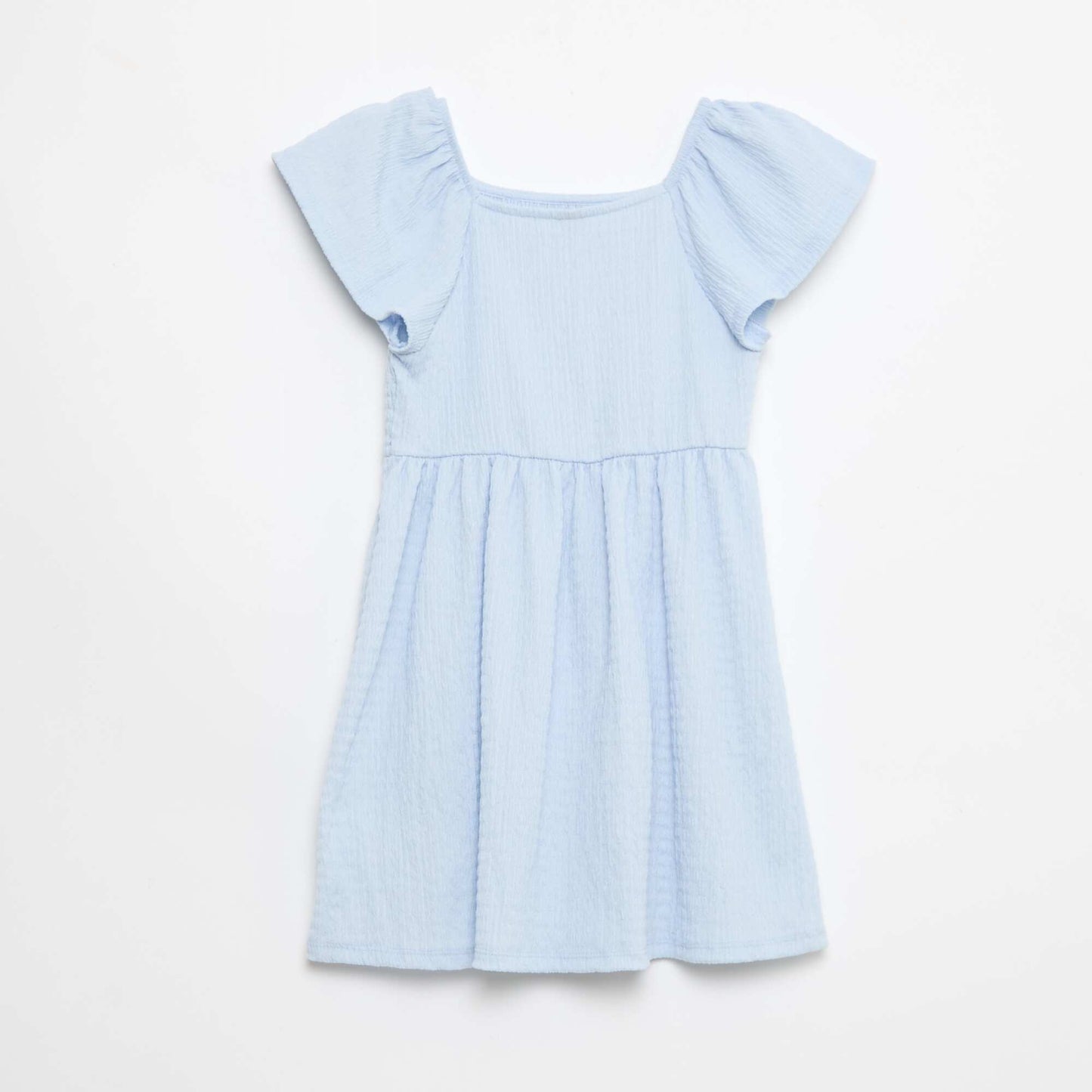 Textured knit dress BLUE