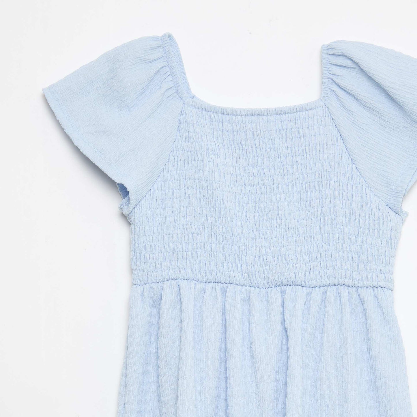 Textured knit dress BLUE