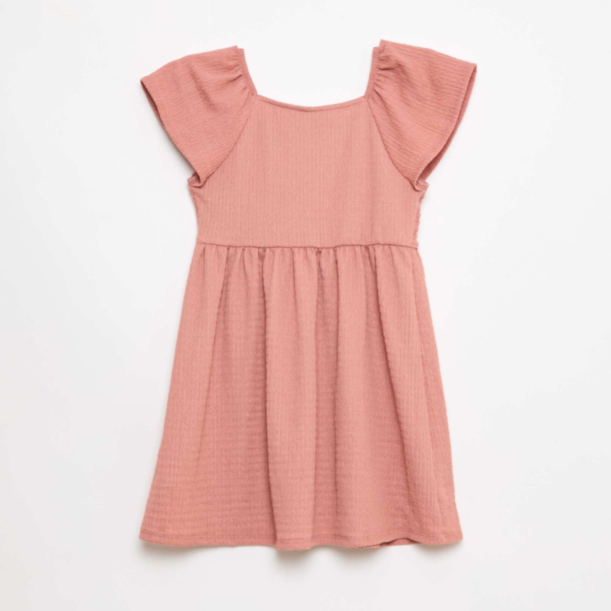 Textured knit dress PINK