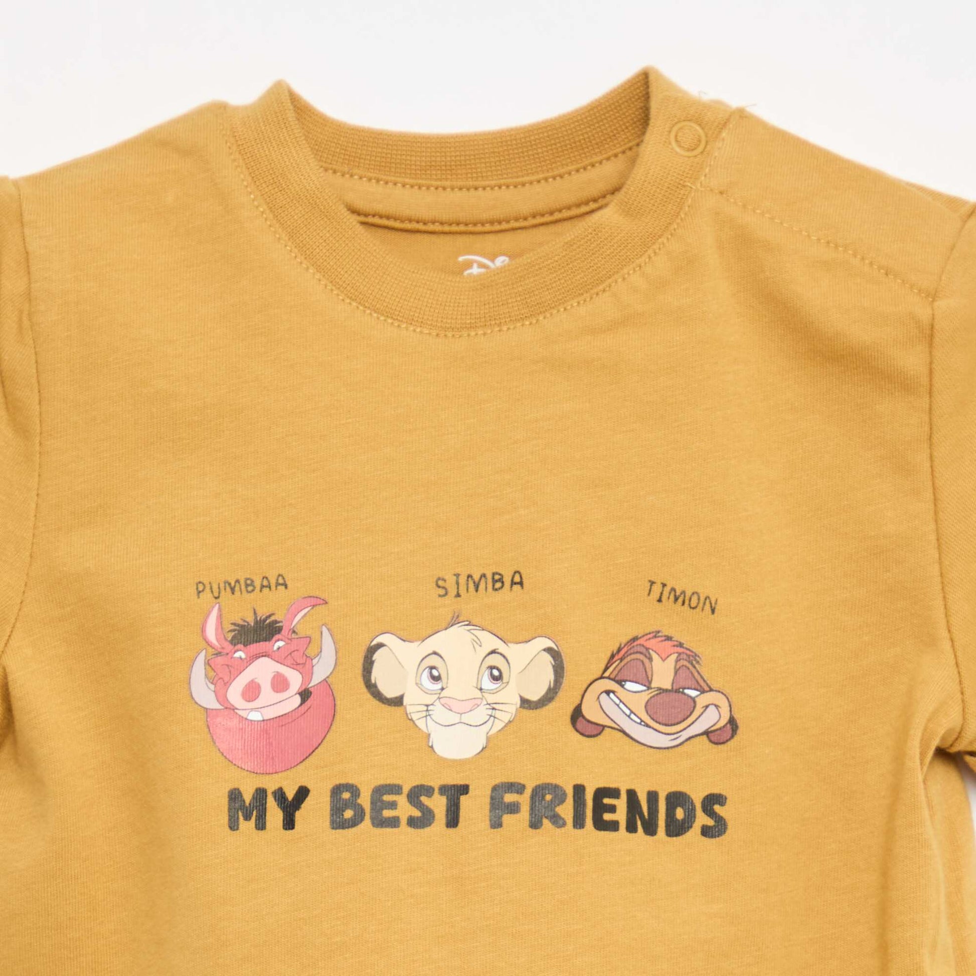 Disney 'The Lion King' T-shirt + Dungarees Set - 2 Pieces YELLOW