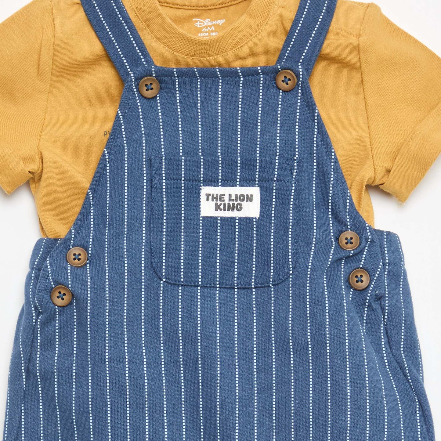 Disney 'The Lion King' T-shirt + Dungarees Set - 2 Pieces YELLOW