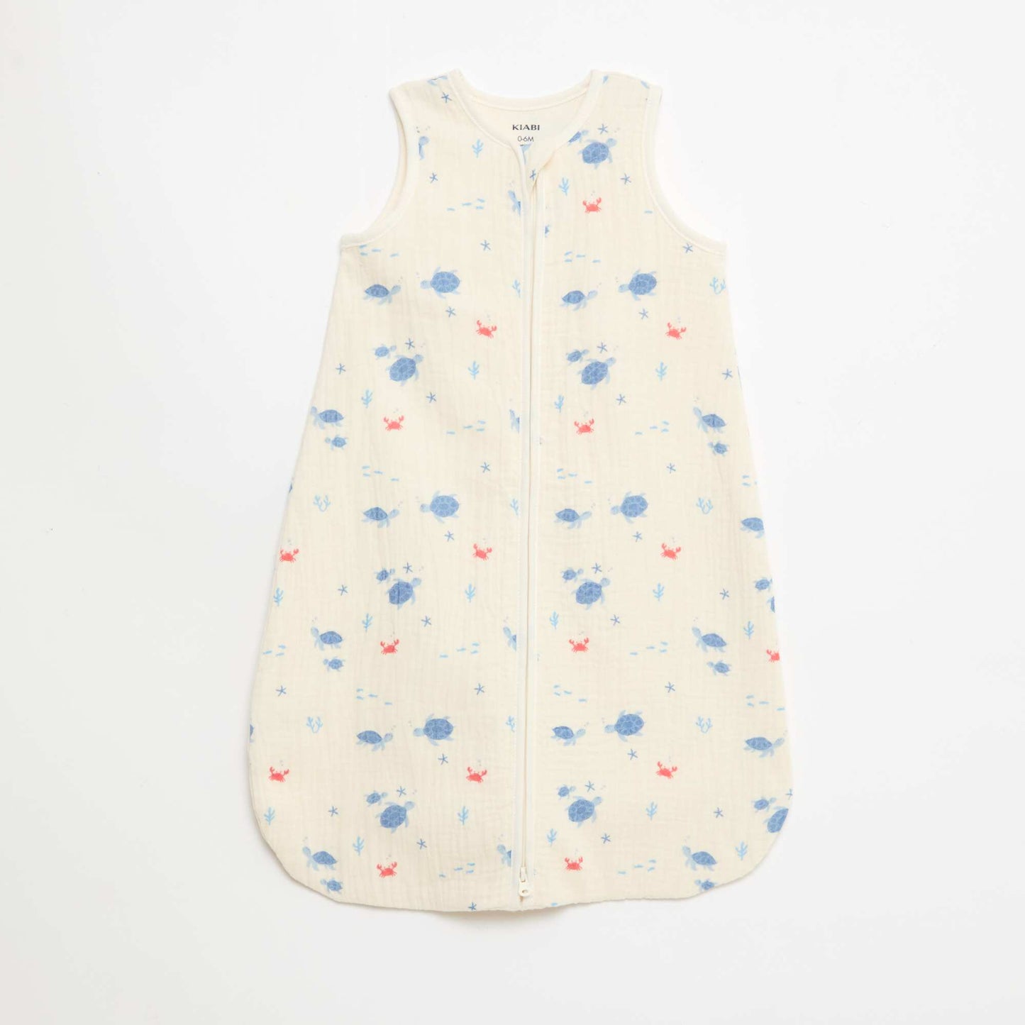 Sleeveless Animated Cotton Gauze Sleep Sack TOG 1 BEIGE