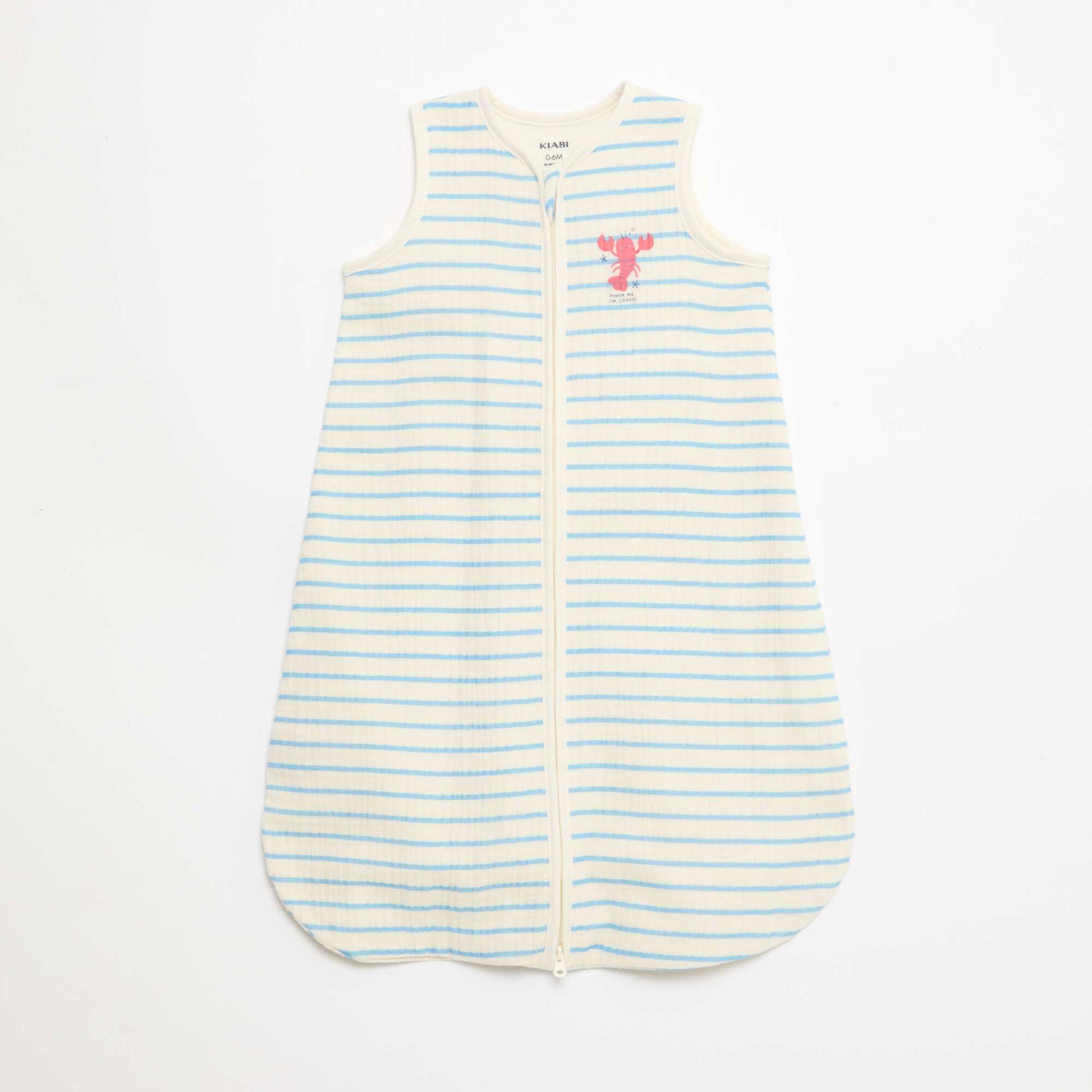 Sleeveless Animated Cotton Gauze Sleep Sack TOG 1 BEIGE