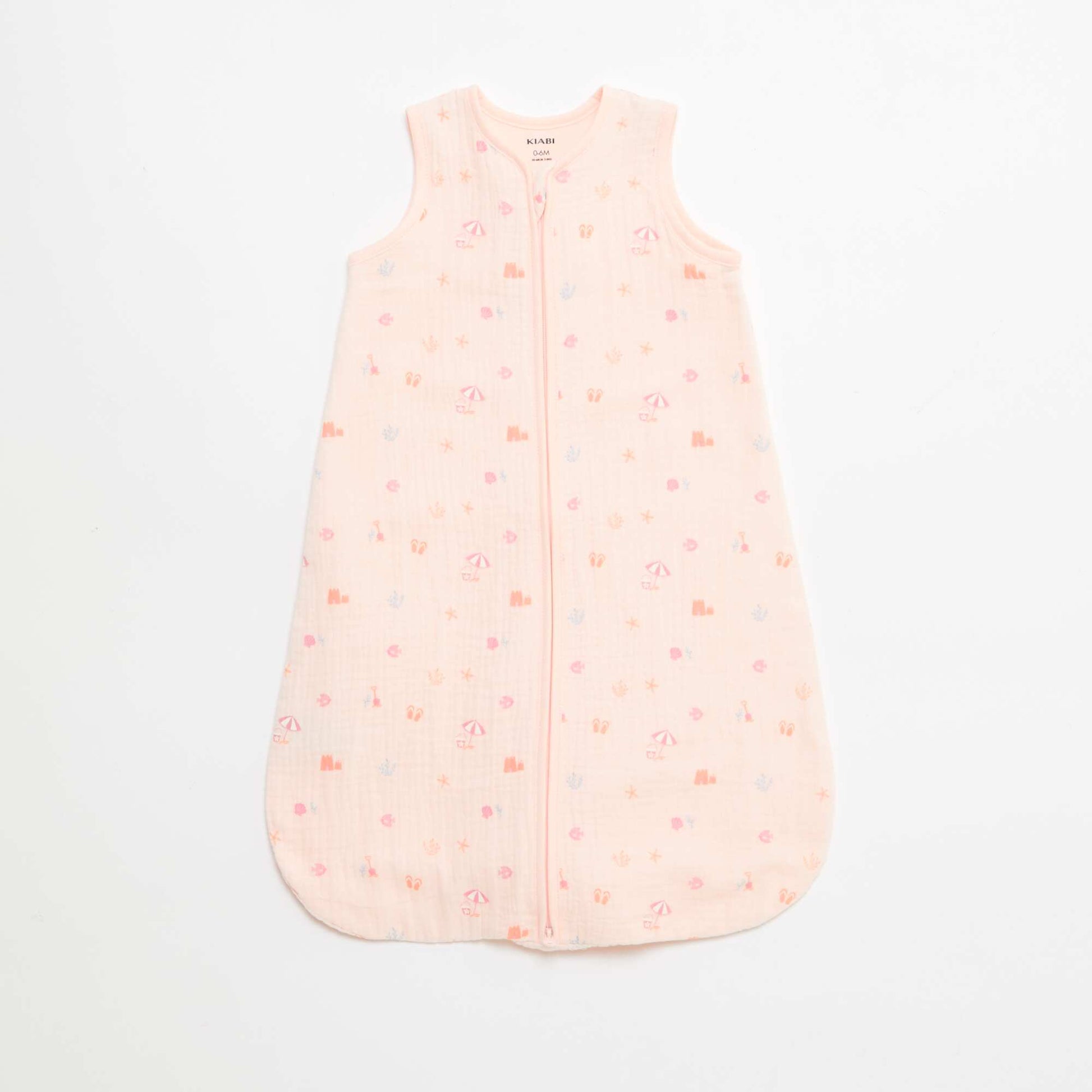 Sleeveless Animated Cotton Gauze Sleep Sack TOG 1 PINK