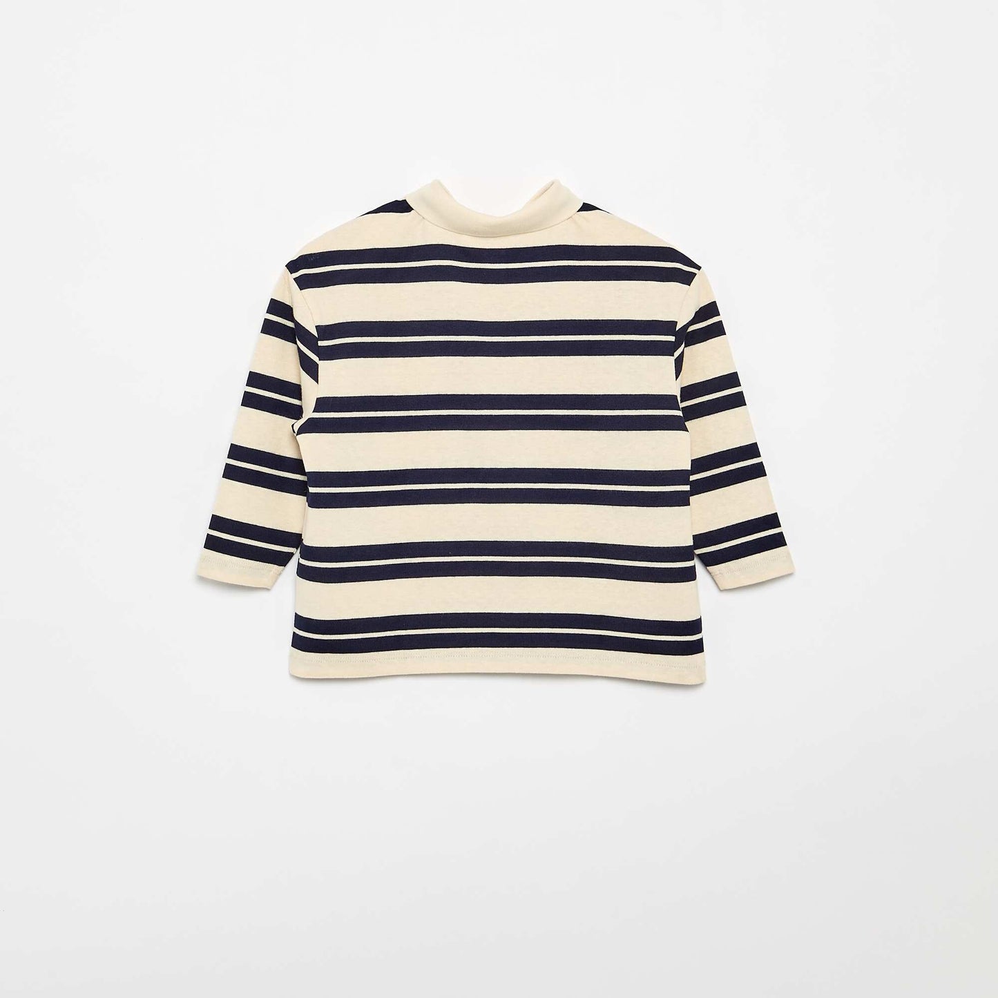 Oversized Striped Polo Shirt BLUE
