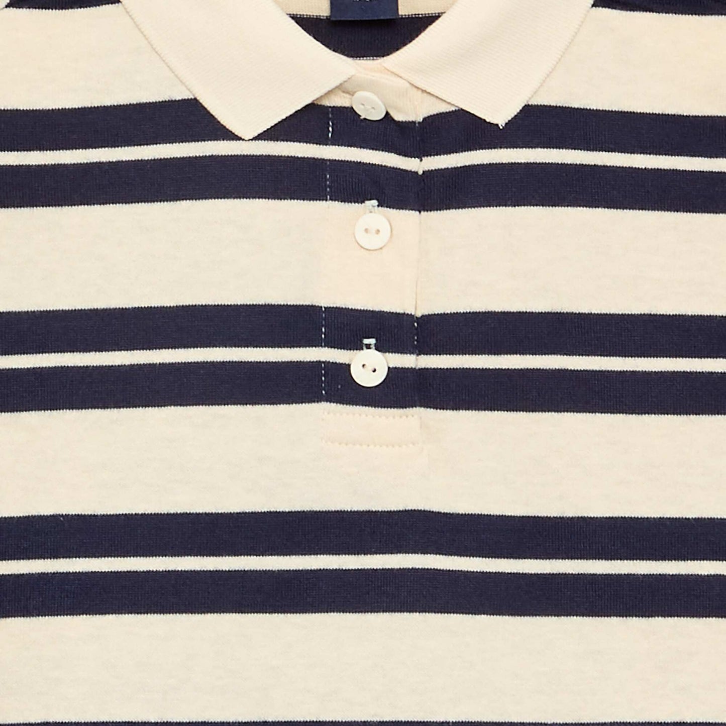 Oversized Striped Polo Shirt BLUE
