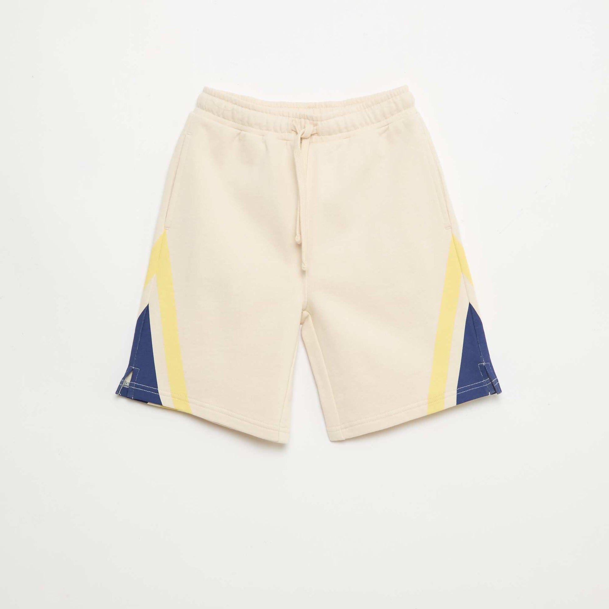 Graphic Print Shorts WHITE
