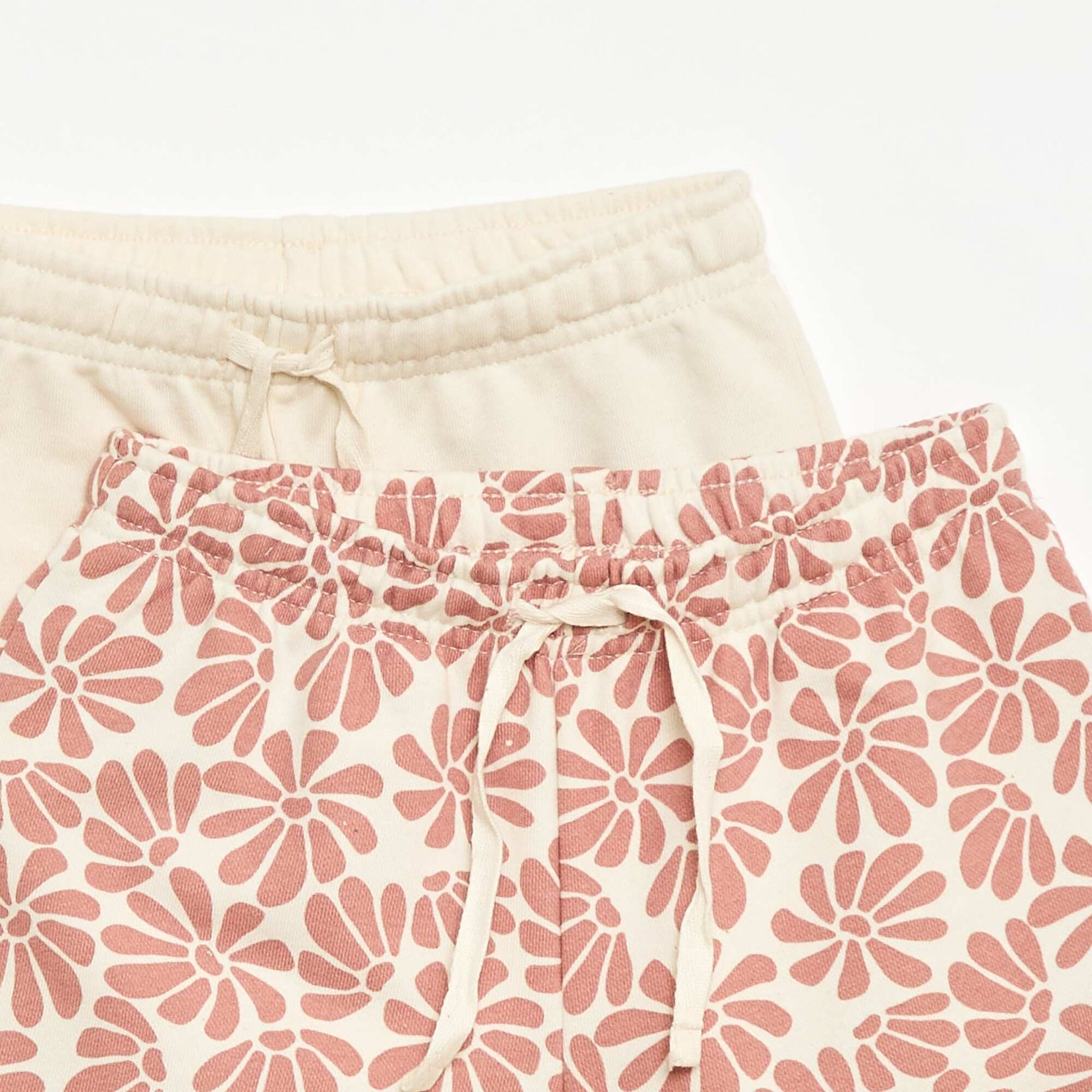 2-Pack Cotton Shorts BEIGE