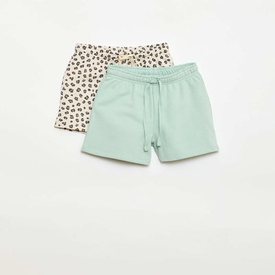 2-Pack Cotton Shorts BEIGE