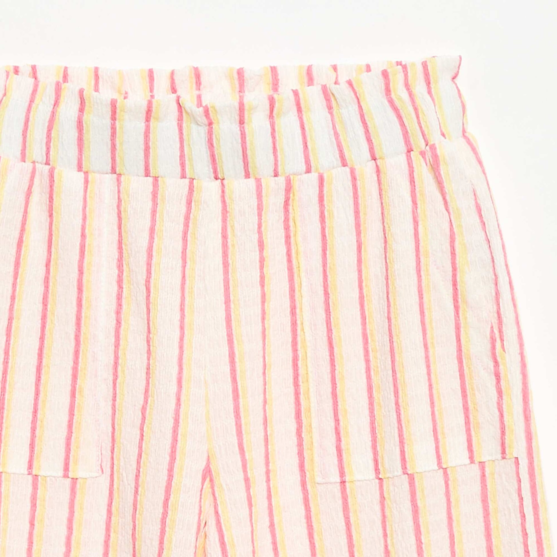 Striped T-shirt + Pants Set - 2 pieces BEIGE