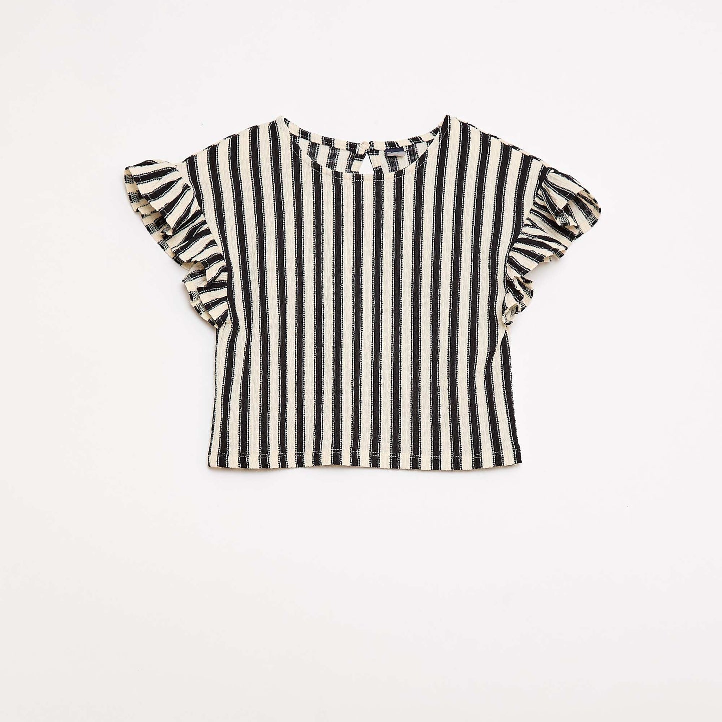 Striped T-shirt + Pants Set - 2 pieces BLACK