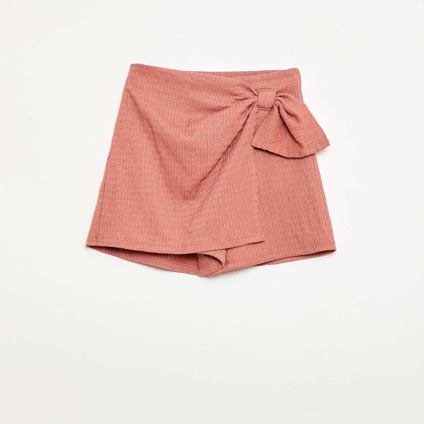 Short lightweight knit skort OLD PINK