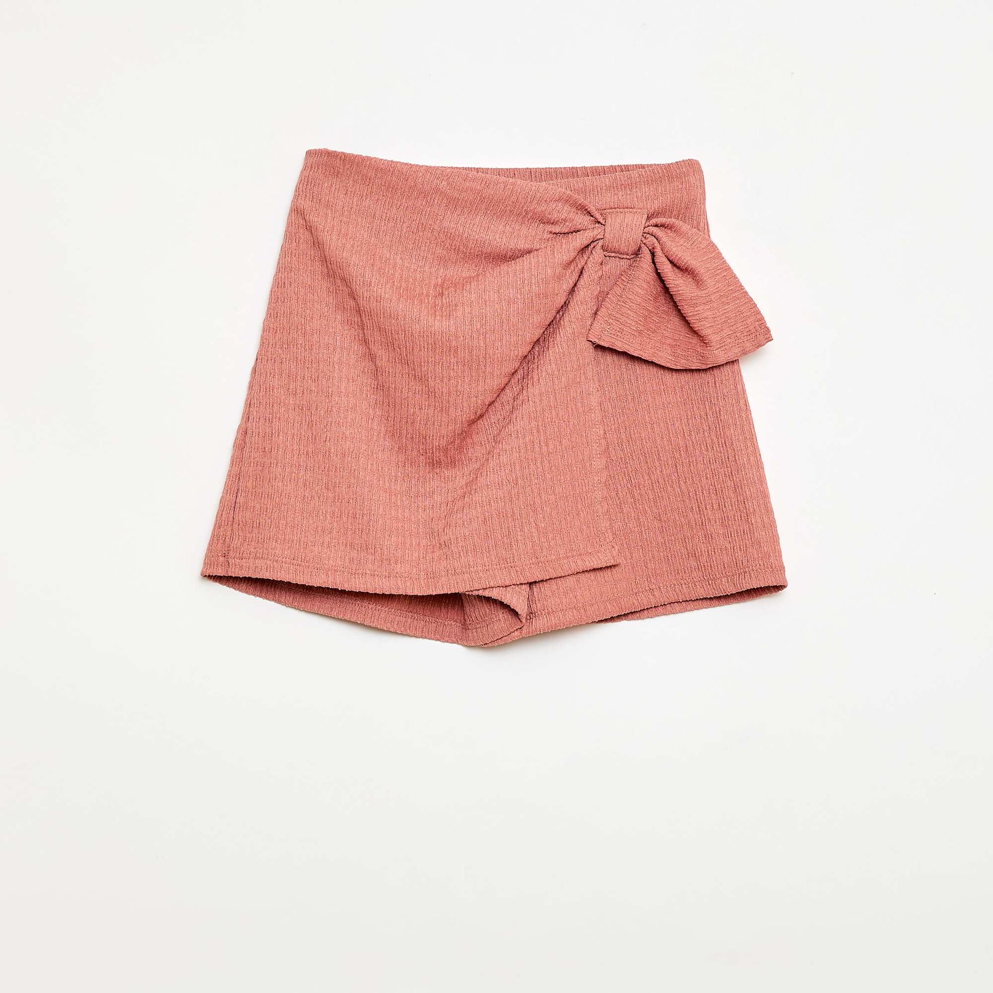 Short lightweight knit skort OLD PINK
