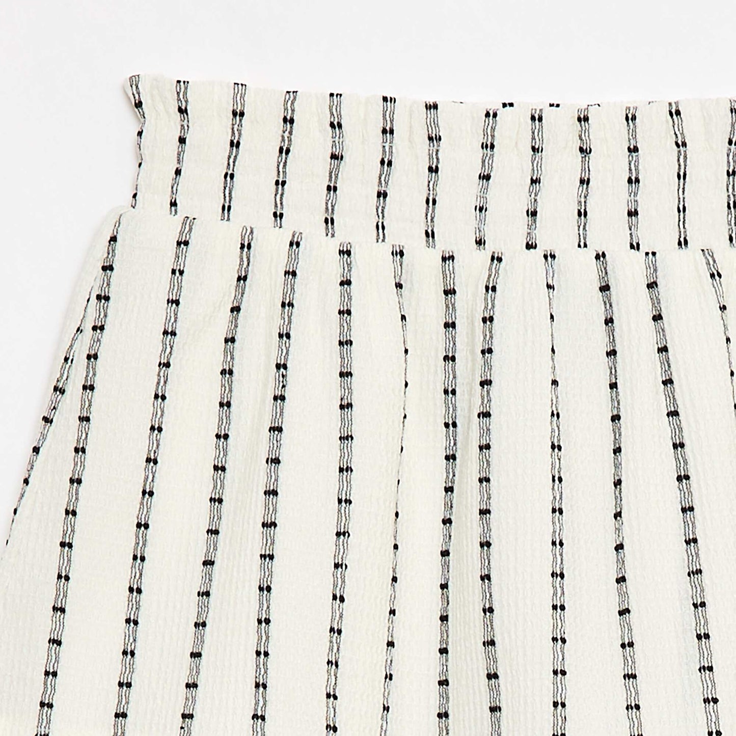 Striped Skort with Vertical Stripes WHITE