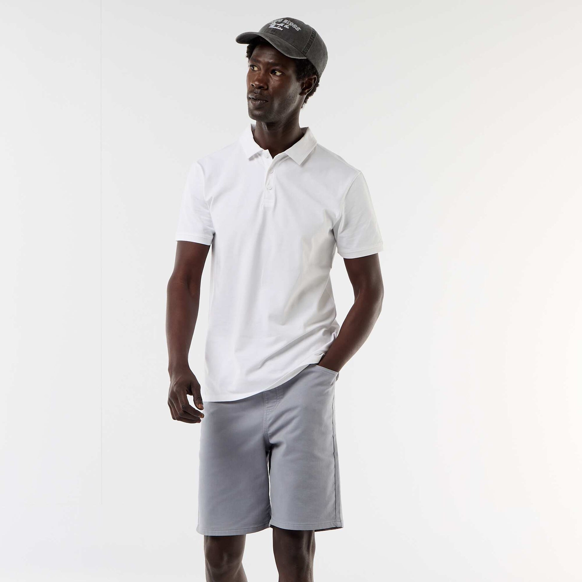 Lightweight Bermuda shorts with drawstrings BLUE