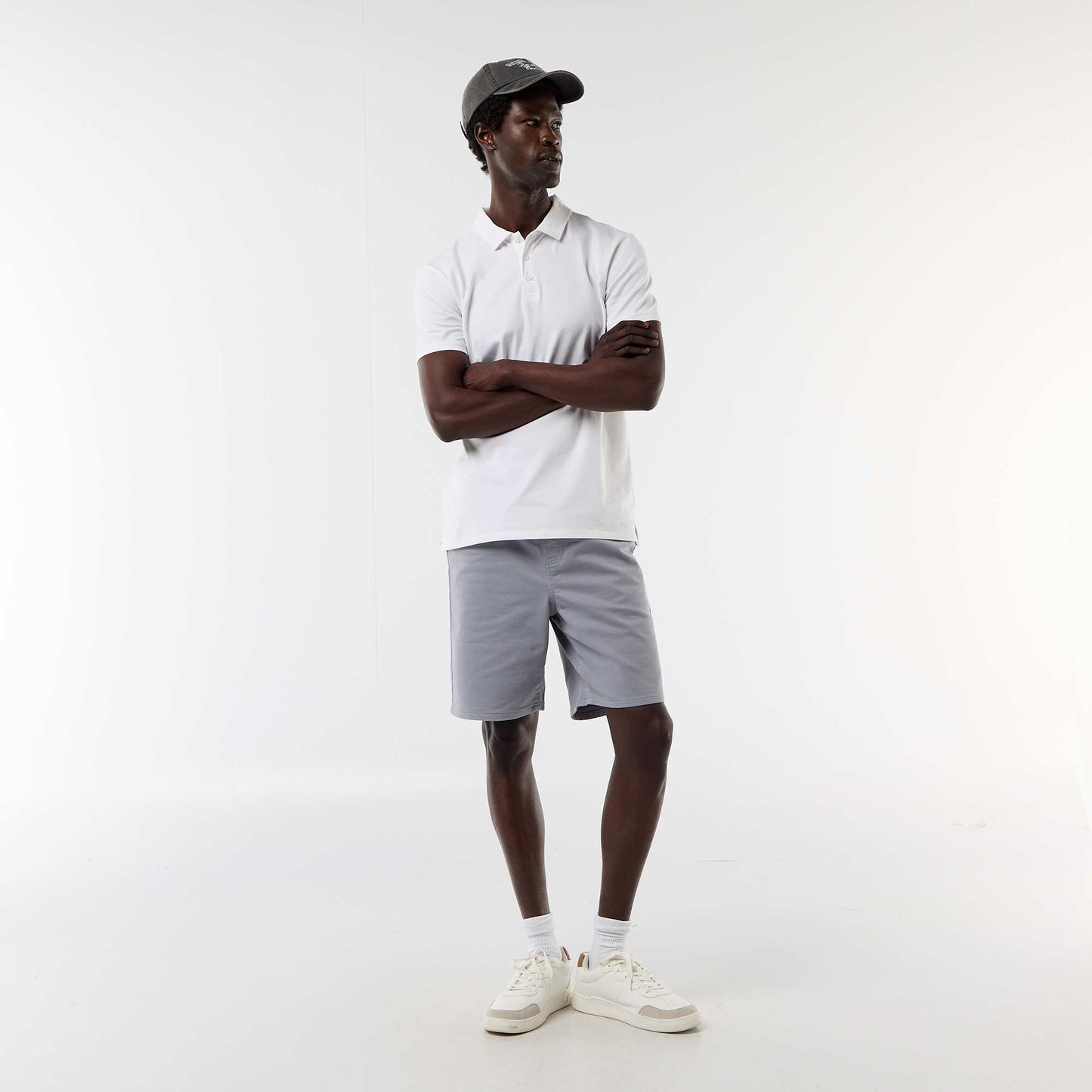 Lightweight Bermuda shorts with drawstrings BLUE