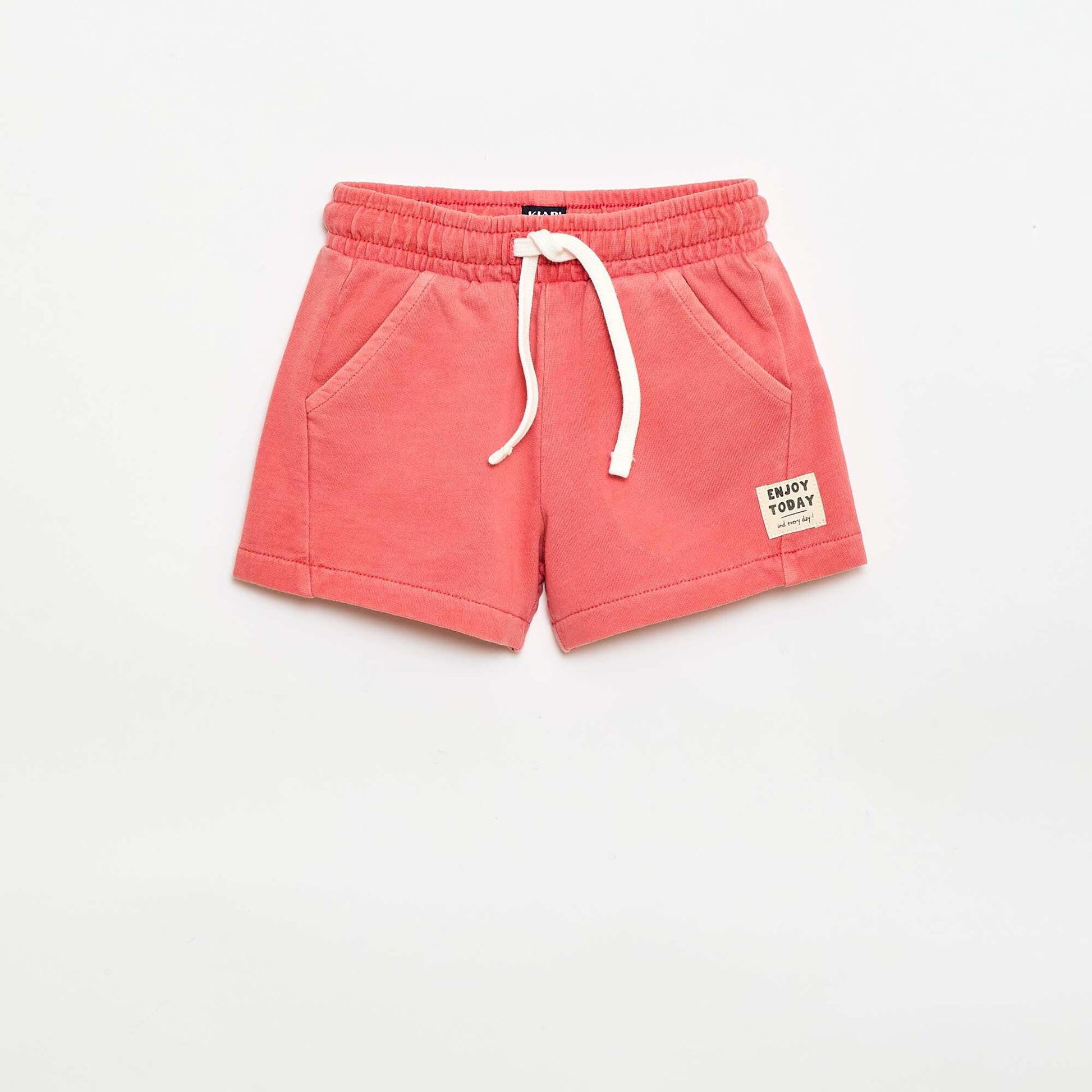 Unbrushed Fleece Shorts ORANGE