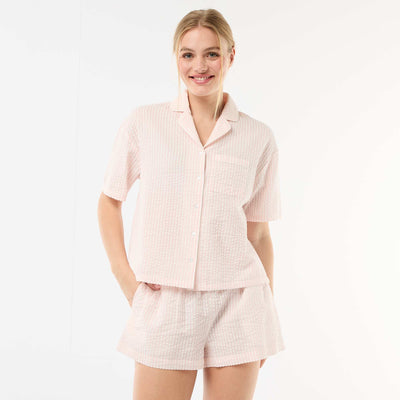 Striped short pajamas - 2 pieces PINK