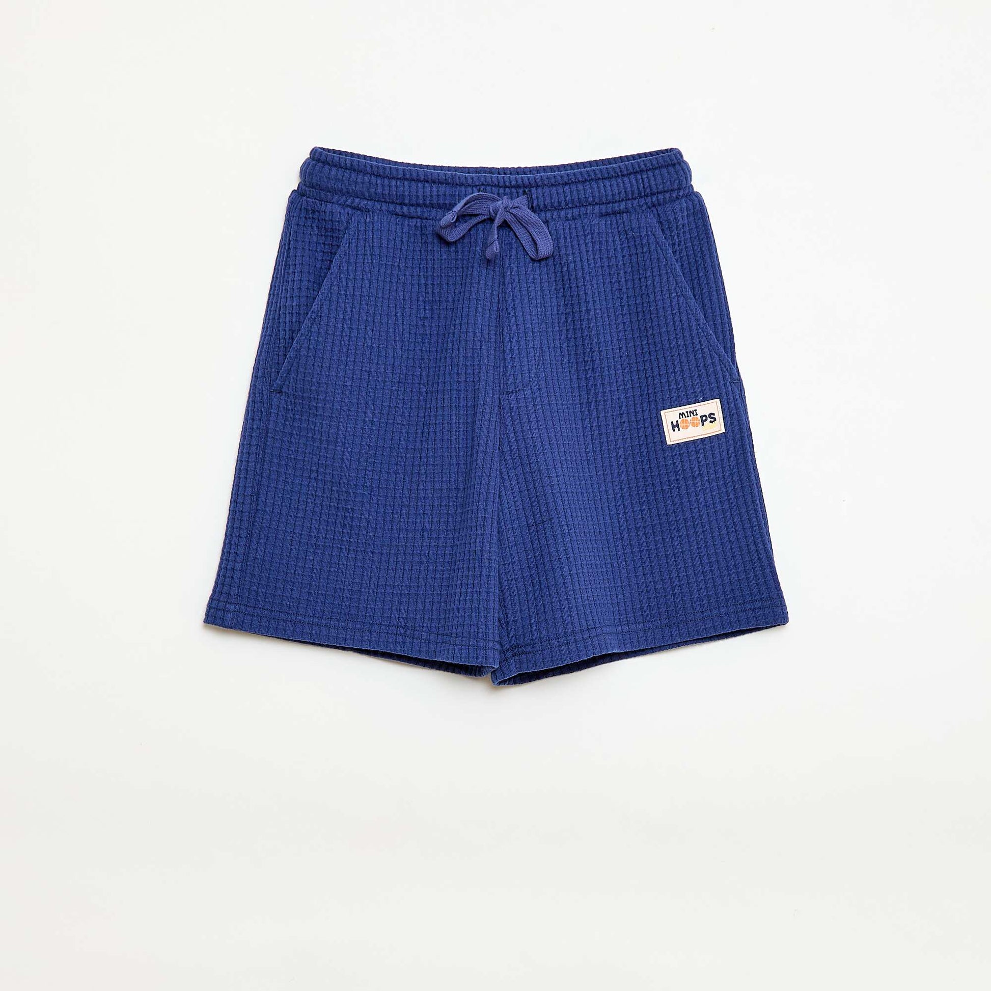 Waffle Knit Shorts BLUE