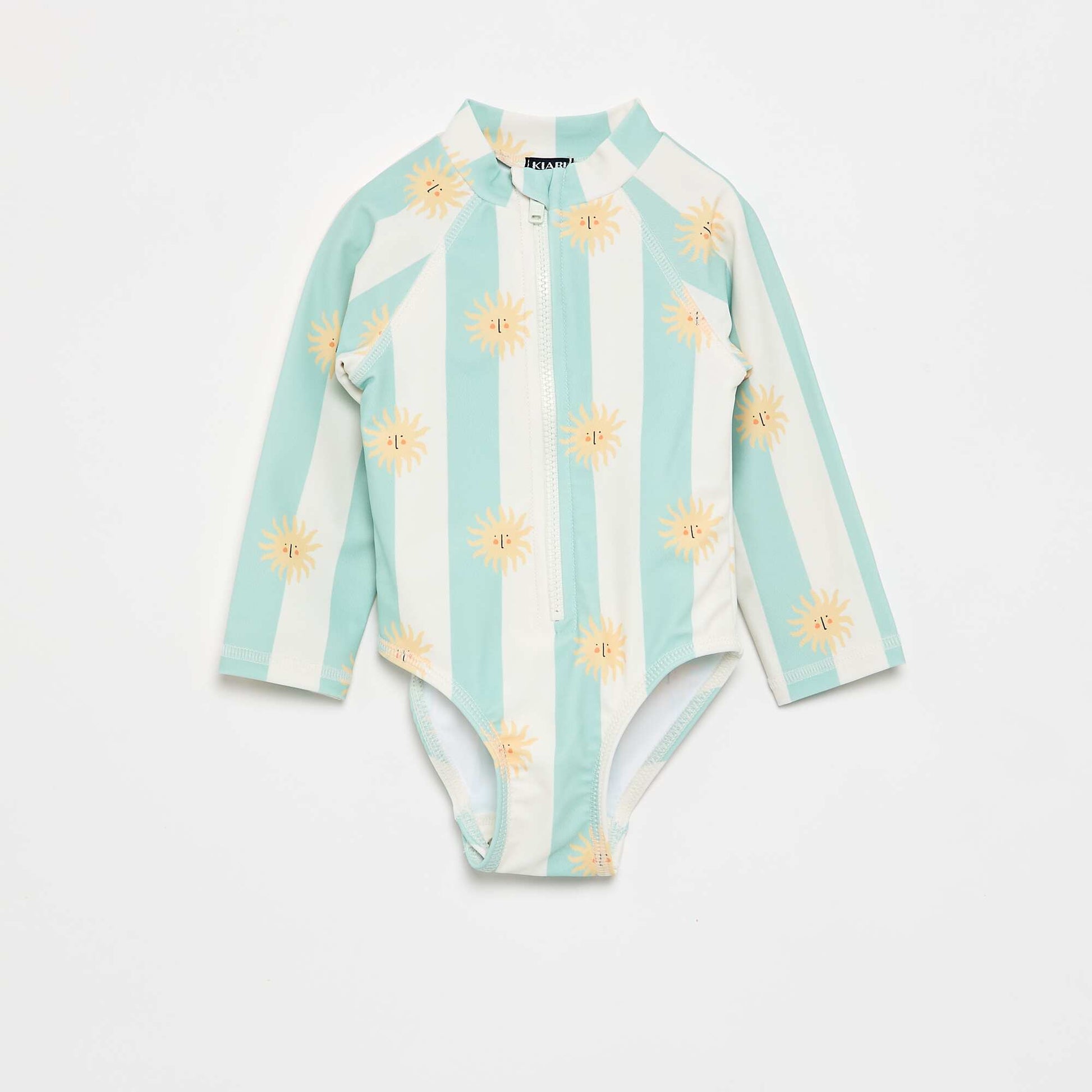 Long-sleeved swimsuit bodysuit BLUE