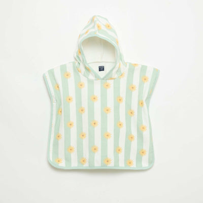 Hooded bath poncho GREEN