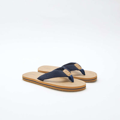 Textile Strap Flip-Flops BROWN