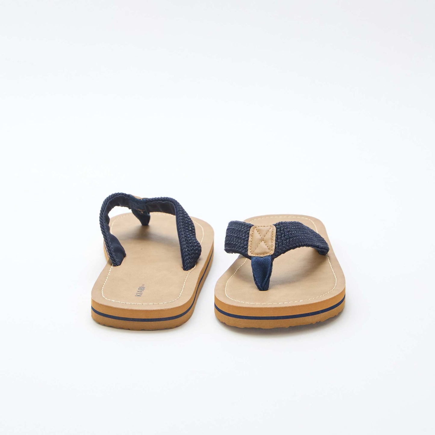 Textile Strap Flip-Flops BROWN